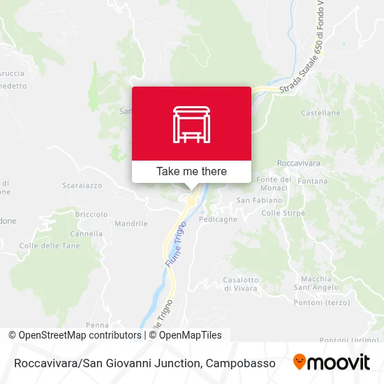 Roccavivara / San Giovanni Junction map