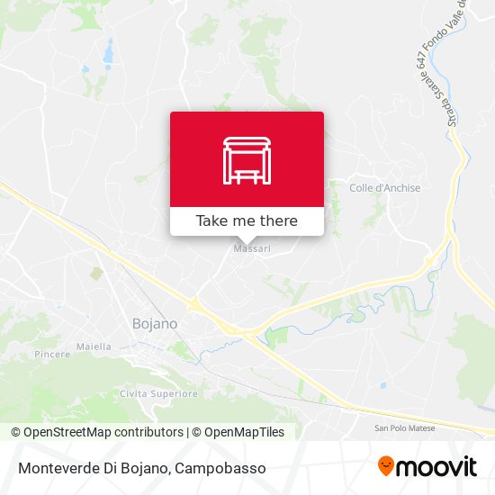 Monteverde Di Bojano map