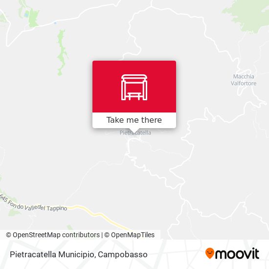 Pietracatella Municipio map