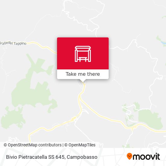 Bivio Pietracatella SS 645 map