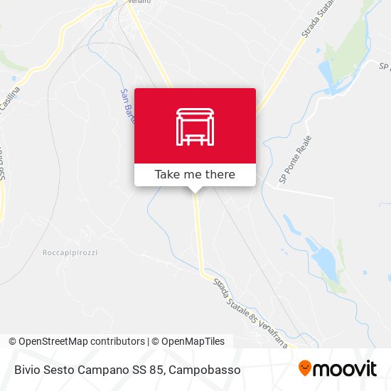 Bivio Sesto Campano SS 85 map