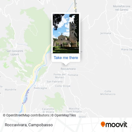 Roccavivara map