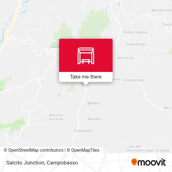 Salcito Junction map