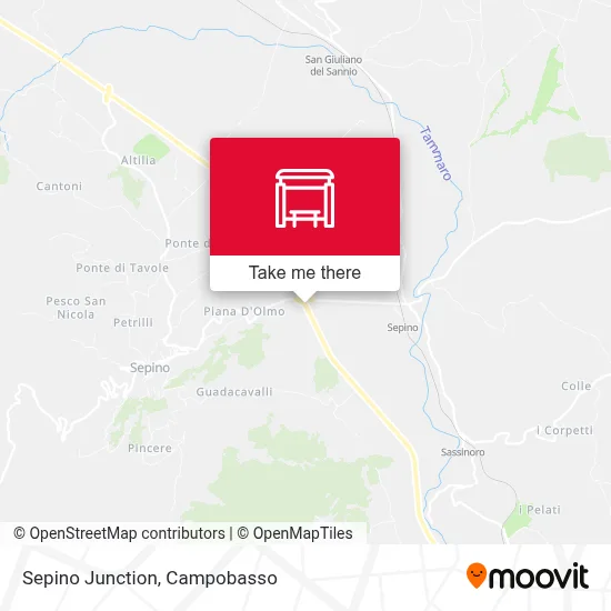 Sepino Junction map