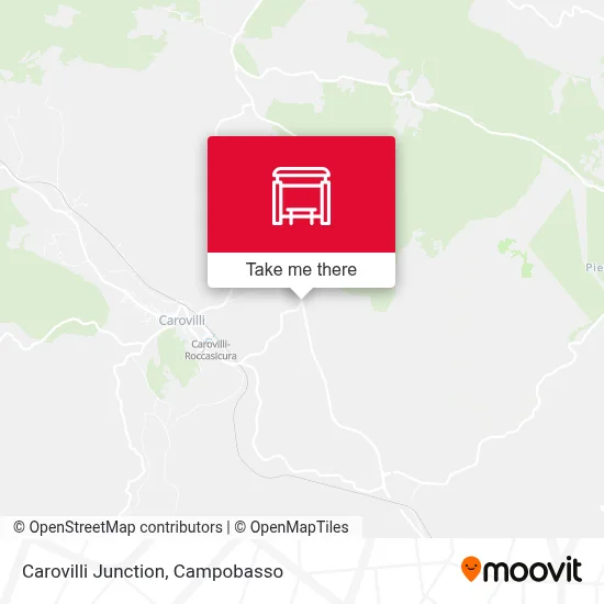 Carovilli Junction map