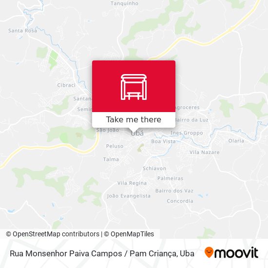 Mapa Rua Monsenhor Paiva Campos / Pam Criança