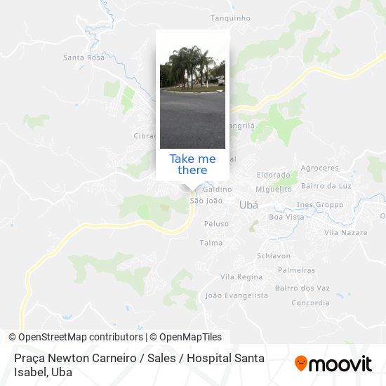 Mapa Praça Newton Carneiro / Sales / Hospital Santa Isabel