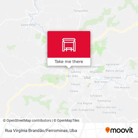 Mapa Rua Virgínia Brandão / Ferrominas