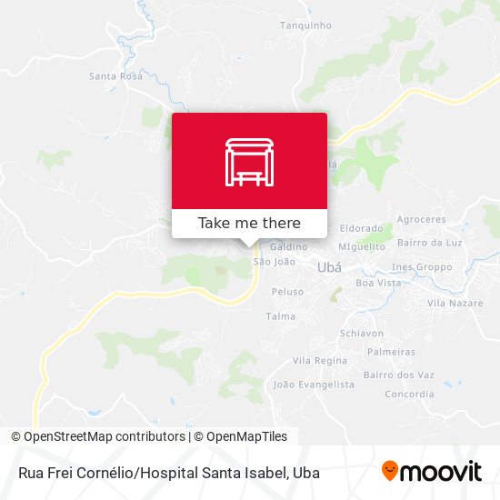 Mapa Rua Frei Cornélio / Hospital Santa Isabel
