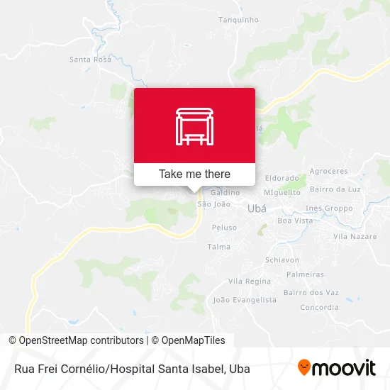 Rua Frei Cornélio / Hospital Santa Isabel map