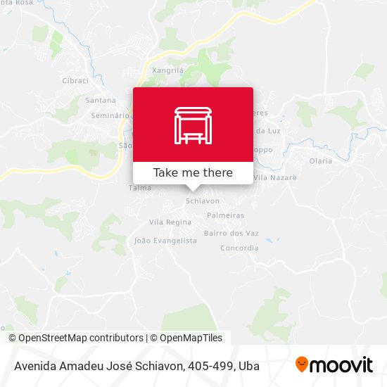 Mapa Avenida Amadeu José Schiavon, 405-499