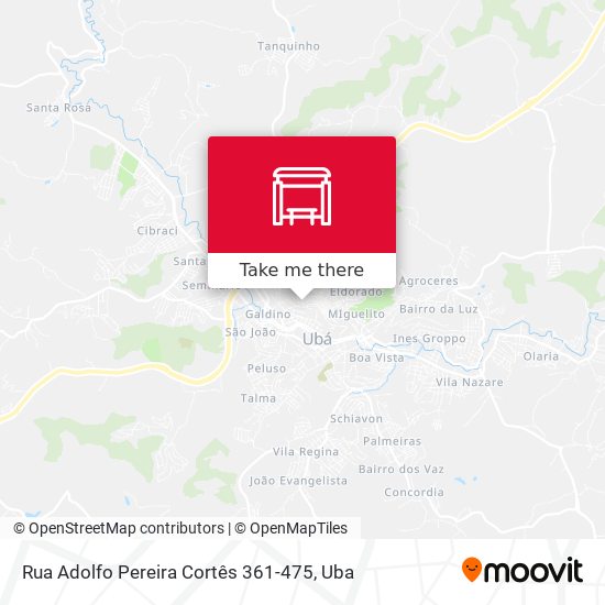 Mapa Rua Adolfo Pereira Cortês 361-475