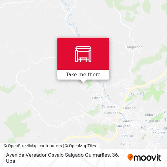 Mapa Avenida Vereador Osvalo Salgado Guimarães, 36