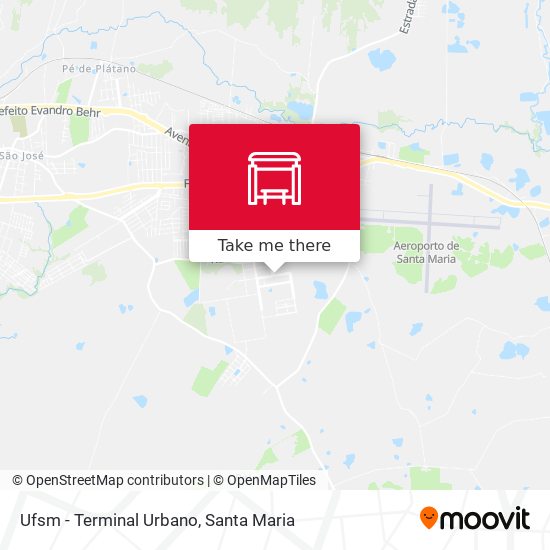 Ufsm - Terminal Urbano map