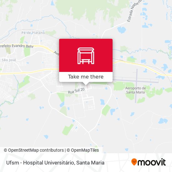 Ufsm - Hospital Universitário map