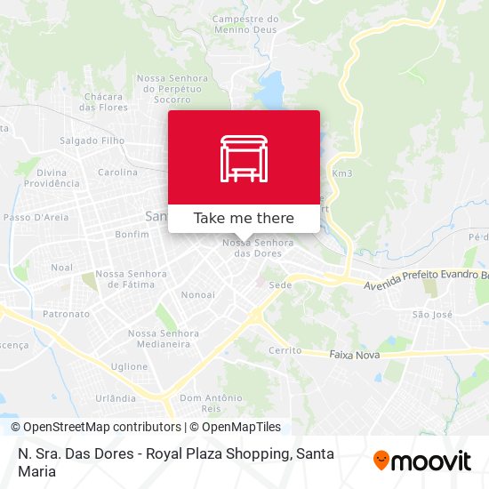 Mapa N. Sra. Das Dores - Royal Plaza Shopping