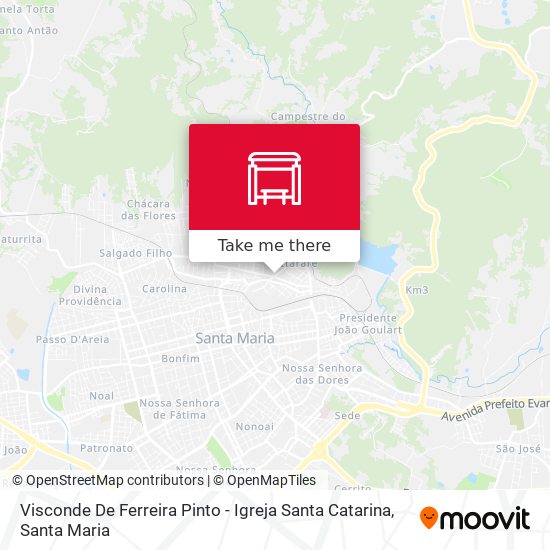 Mapa Visconde De Ferreira Pinto - Igreja Santa Catarina