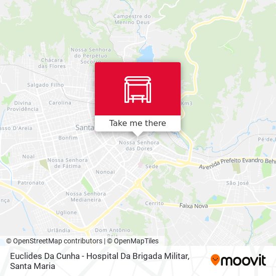 Euclides Da Cunha - Hospital Da Brigada Militar map