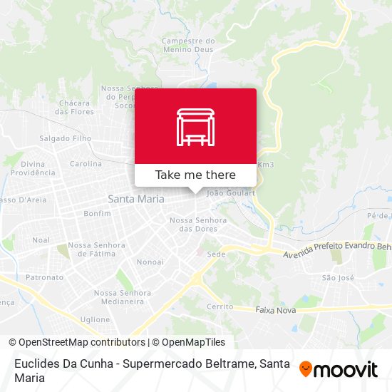 Euclides Da Cunha - Supermercado Beltrame map