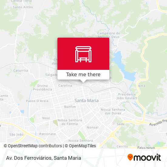 Av. Dos Ferroviários map