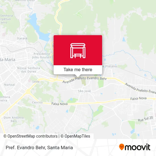 Pref. Evandro Behr map