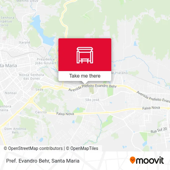 Pref. Evandro Behr map