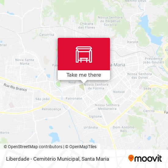 Mapa Liberdade - Cemitério Municipal