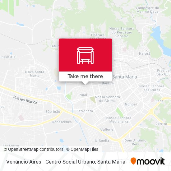 Venâncio Aires - Centro Social Urbano map
