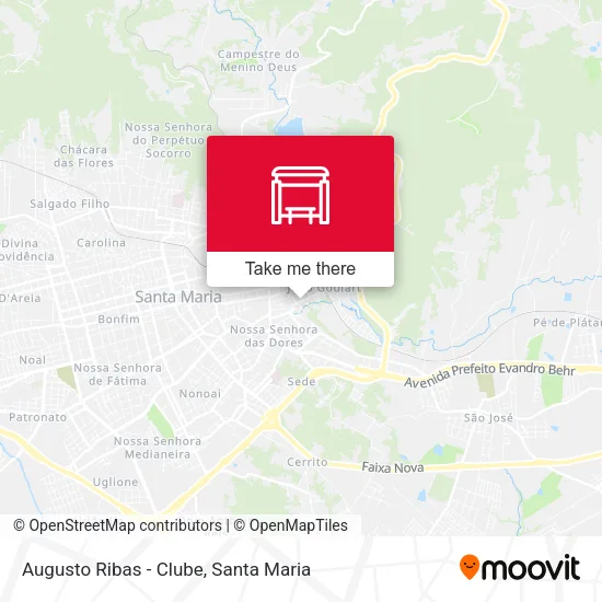 Augusto Ribas - Clube map