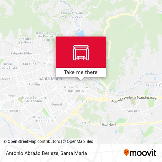 Antônio Abraão Berleze map