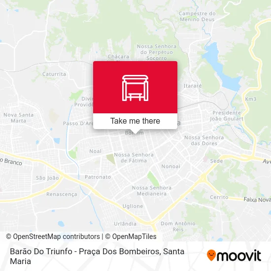 Barão Do Triunfo - Praça Dos Bombeiros map