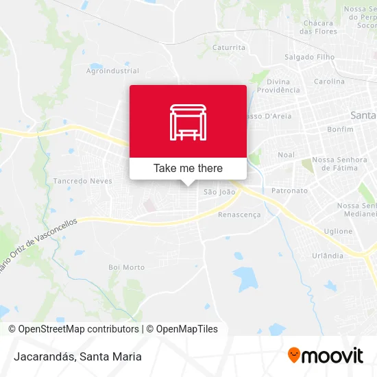 Jacarandás map