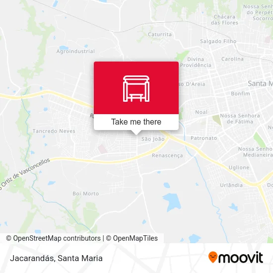 Jacarandás map