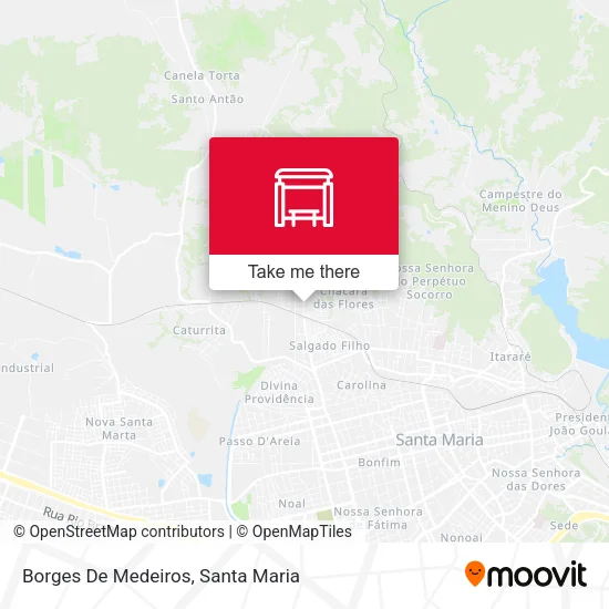 Borges De Medeiros map