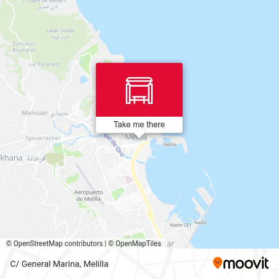 C/ General Marina map