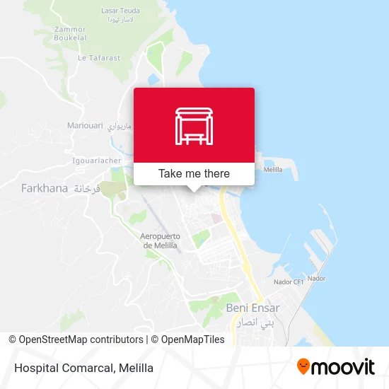 Hospital Comarcal map