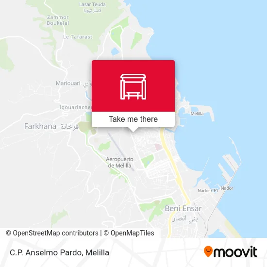 C.P. Anselmo Pardo map