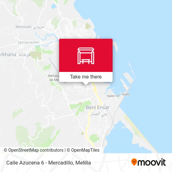 Calle Azucena 6 - Mercadillo map
