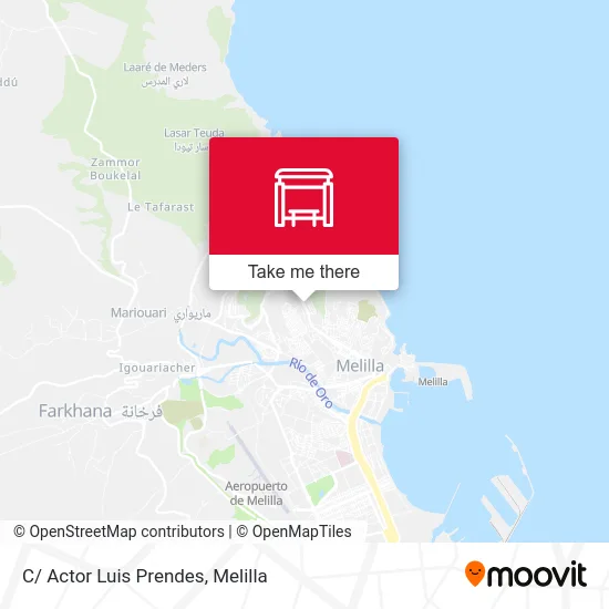 C/ Actor Luis Prendes map