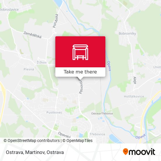 Ostrava, Martinov map