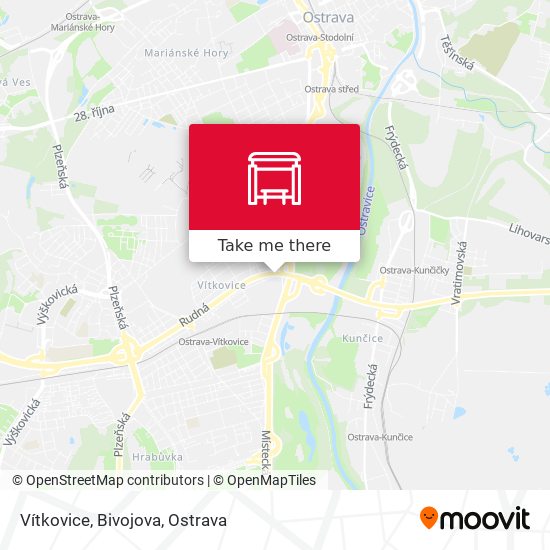 Vítkovice, Bivojova map