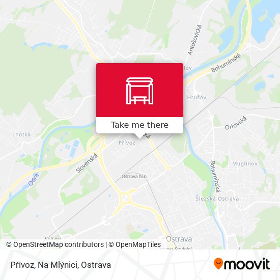 Přívoz, Na Mlýnici map