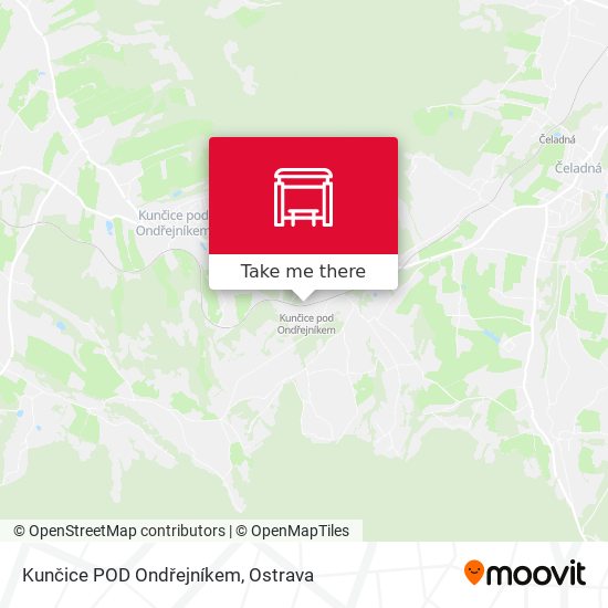 Kunčice POD Ondřejníkem map