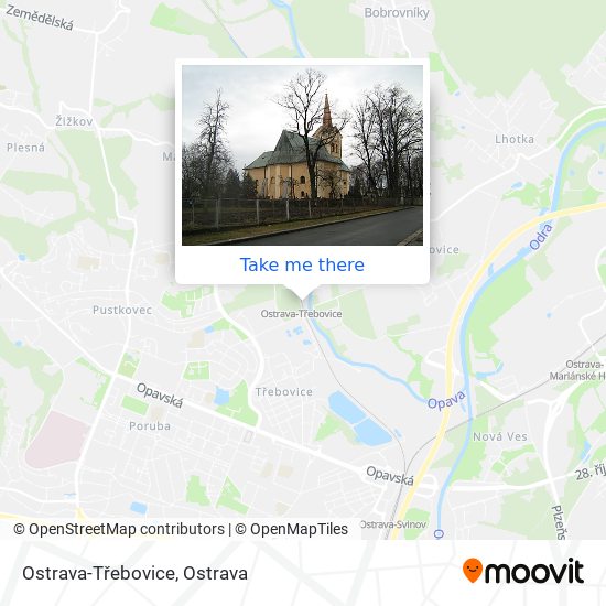 Ostrava-Třebovice map