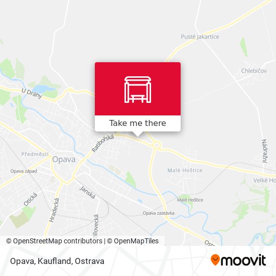 Карта Opava, Kaufland