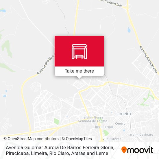 Avenida Guiomar Aurora De Barros Ferreira Glória map