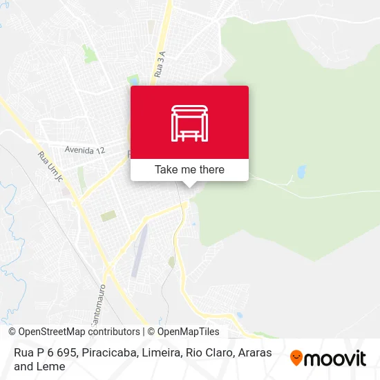 Rua P 6 695 map