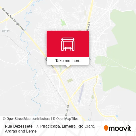 Rua Dezessete 17 map