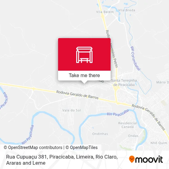 Rua Cupuaçu 381 map