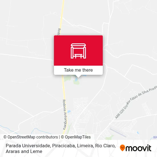 Parada Universidade map